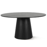 Orchid 60" Oak Round Pedestal Dining Table