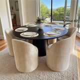 Doris Rolling Upholstered Dining Chair With Castors (Set of 4)