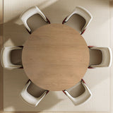 Orchid 60" Oak Round Pedestal Dining Table