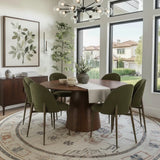Orchid 60" Oak Round Pedestal Dining Table