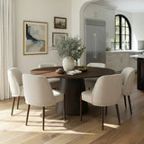 Orchid 60" Oak Round Pedestal Dining Table