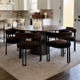 Mia Velvet Dining Chair with Arms (Set of 2)