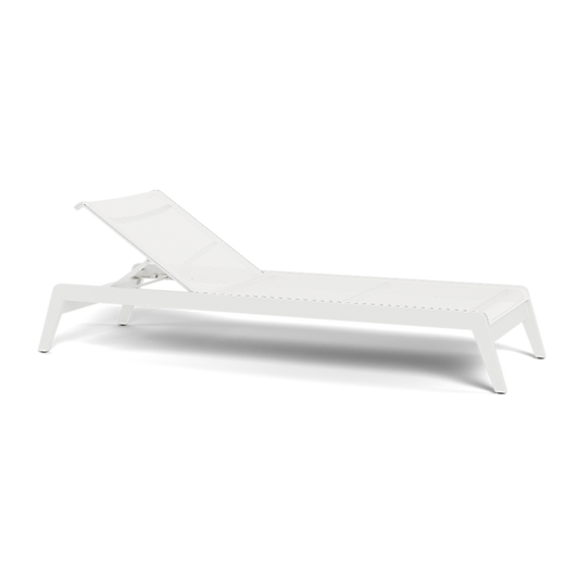 Shop Harbour Pacific Aluminum Angled Sun Lounge (Aluminum White  Batyline White)