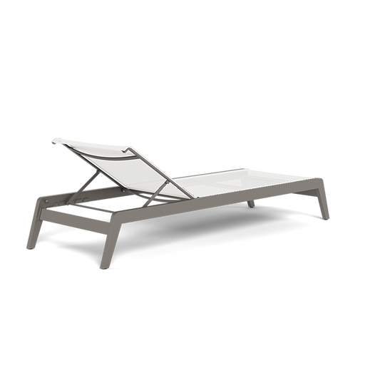 Shop Harbour Pacific Aluminum Angled Sun Lounge (Aluminum Taupe / Batyline White)