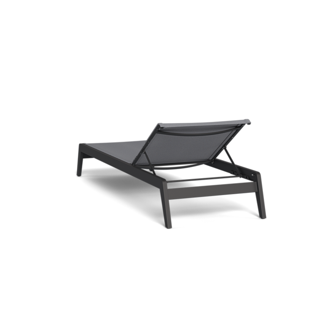 Shop Harbour Pacific Aluminum Angled Sun Lounge (Aluminum Asteroid / Batyline Silver)