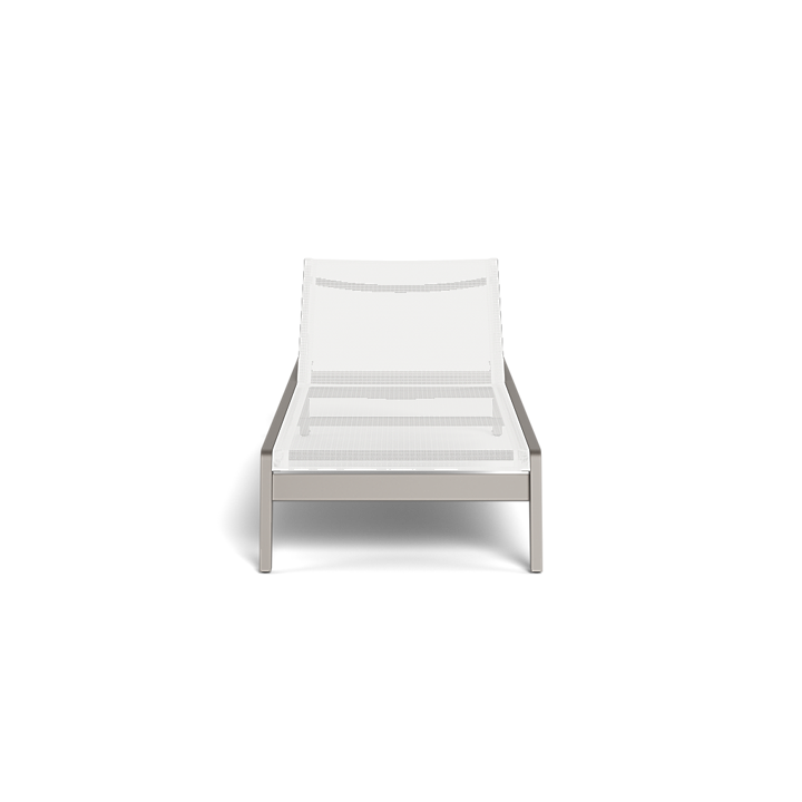 Shop Harbour Pacific Aluminum Angled Sun Lounge (Aluminum Taupe / Batyline White)