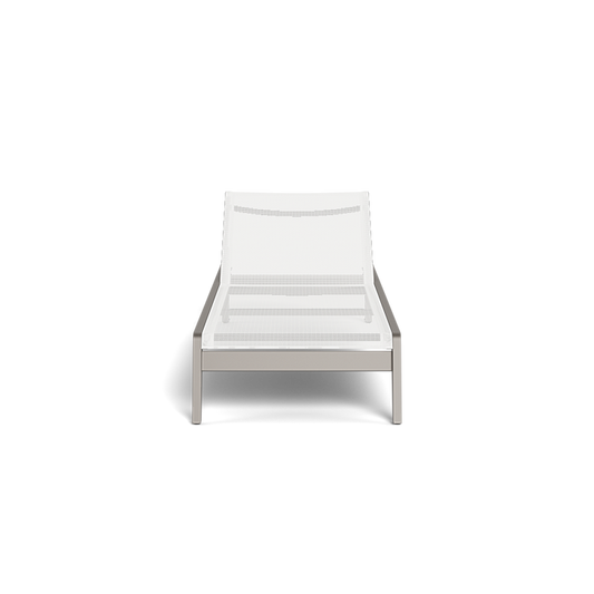 Shop Harbour Pacific Aluminum Angled Sun Lounge (Aluminum Taupe / Batyline White)