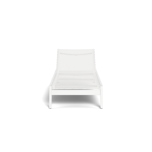 Shop Harbour Pacific Aluminum Angled Sun Lounge (Aluminum White  Batyline White)