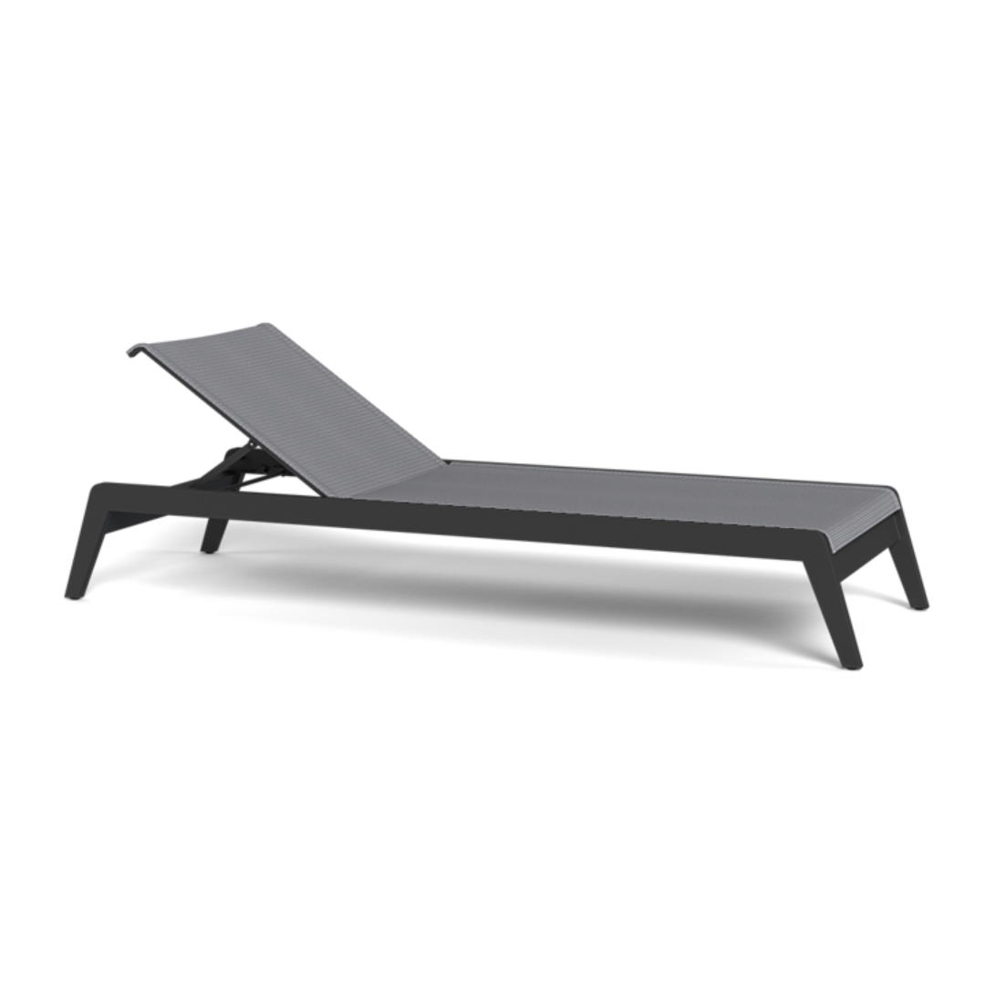 Shop Harbour Pacific Aluminum Angled Sun Lounge (Aluminum Asteroid / Batyline Silver)