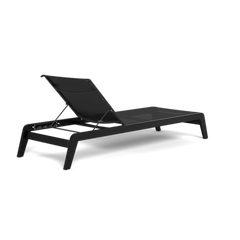 Shop Harbour Pacific Angled Sun Lounge (Teak Charcoal / Batyline Black)