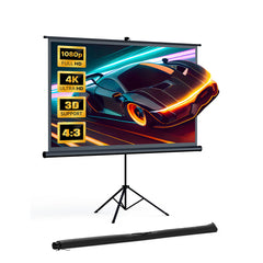 Paris Rhône Hp001 Projector Screen With Stand, 120 Inch 4k Hd With Wrinkle-free Design