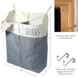 Door Hanging Laundry Bag - dual Hamper - XL