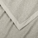 Stonewashed Cotton Waffle Weave Coverlet