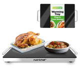 Electric Warming Tray / Food Warmer With Non-Stick Heat-Resistant Glass Plate (16.5'' X 11.0'' Heating Surface)