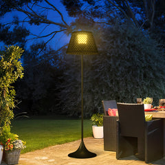 Outdoor Solar Powered Floor Lamp - Dimmable RGB LED