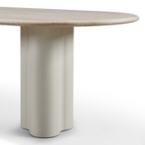 Porto Aluminum Pill Dining Table 108"