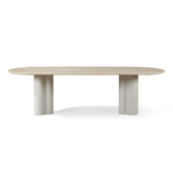 Porto Aluminum Pill Dining Table 108"