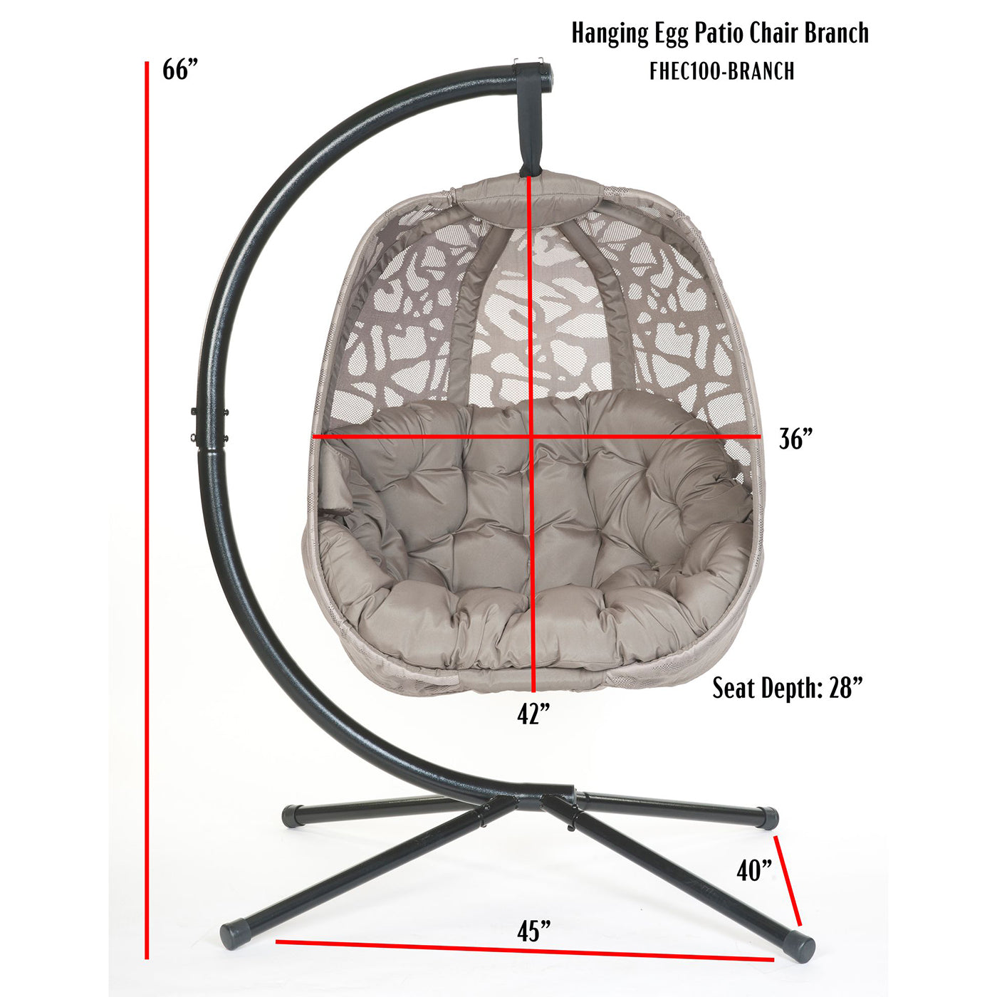 Hanging Egg Patio Chair - Branch