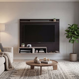 Munt 70" TV Stand with 5 Open Shelves, Modern Media Console for Living Room Entertainment Storage