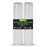 Vacuum Sealer Bags - Universal Air Vac Sealing Bags (2 Rolls, 20’ Ft. Total Length)
