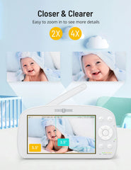 Paris Rhône 1080P Baby Monitor IH004, With Camera And Audio Split Screen