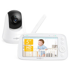 Paris Rhône 720P HD Baby Monitor IH003, Wide-Angle Monitoring,5 Inch Display