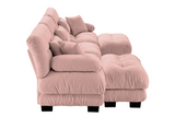 CLOUDIES 134" Sofa 3 Seater with 2 Ottoman