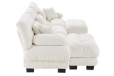 CLOUDIES 134" Sofa 3 Seater with 2 Ottoman