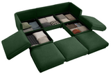 PERTH 109" Sofa 3 Seater with 2 Ottoman
