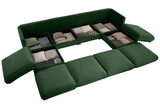 PERTH 142" Sofa 4 Seater with 2 Ottoman