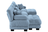 CLOUDIES 134" Sofa 3 Seater with 2 Ottoman