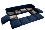 PERTH 142" Sofa 4 Seater with 2 Ottoman