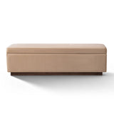 Paxton 60" Velvet Storage Bench with Hidden Lift Top