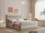 Paxton Chenille Fabric Queen Bed - Luxurious Cozy Design with Tufted Headboard for Elegant Bedrooms
