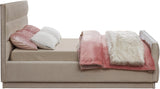 Paxton Chenille Fabric Queen Bed - Luxurious Cozy Design with Tufted Headboard for Elegant Bedrooms