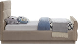 Paxton Twin Bed - Luxurious Chenille Upholstered Design with Channel Tufted Headboard for Elegance