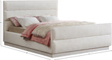 Paxton Chenille Fabric Queen Bed - Luxurious Cozy Design with Tufted Headboard for Elegant Bedrooms