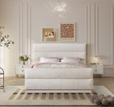 Paxton Chenille Fabric Queen Bed - Luxurious Cozy Design with Tufted Headboard for Elegant Bedrooms
