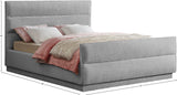 Paxton Chenille Fabric Queen Bed - Luxurious Cozy Design with Tufted Headboard for Elegant Bedrooms
