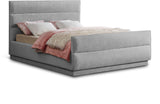 Paxton Chenille Fabric Queen Bed - Luxurious Cozy Design with Tufted Headboard for Elegant Bedrooms