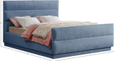 Paxton Chenille Fabric Queen Bed - Luxurious Cozy Design with Tufted Headboard for Elegant Bedrooms