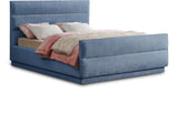 Paxton Chenille Fabric Queen Bed - Luxurious Cozy Design with Tufted Headboard for Elegant Bedrooms