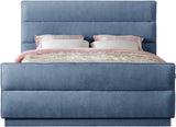 Paxton Chenille Fabric Queen Bed - Luxurious Cozy Design with Tufted Headboard for Elegant Bedrooms