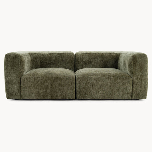 Philo Chenille Low Profile Modular Sofa (Loveseat)