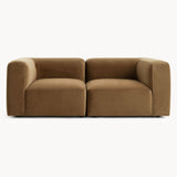 Philo Performance Velvet Low Profile Modular Sofa (Loveseat)
