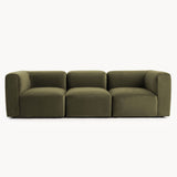 Philo Performance Velvet Low Profile Modular Sofa (3-Seater)