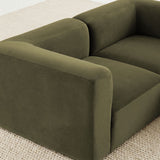 Philo Performance Velvet Low Profile Modular Sectional Sofa (4-Seater+2 Ottomans)