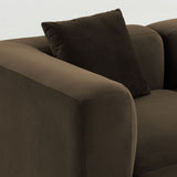 Philo Performance Velvet Low Profile Modular Sectional Sofa (3-Seater+Ottoman)