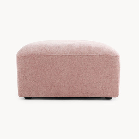 Philo Blush Pink Low Profile Modular Ottoman