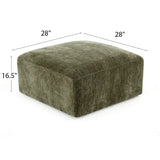 Philo Chenille Low Profile Modular Ottoman